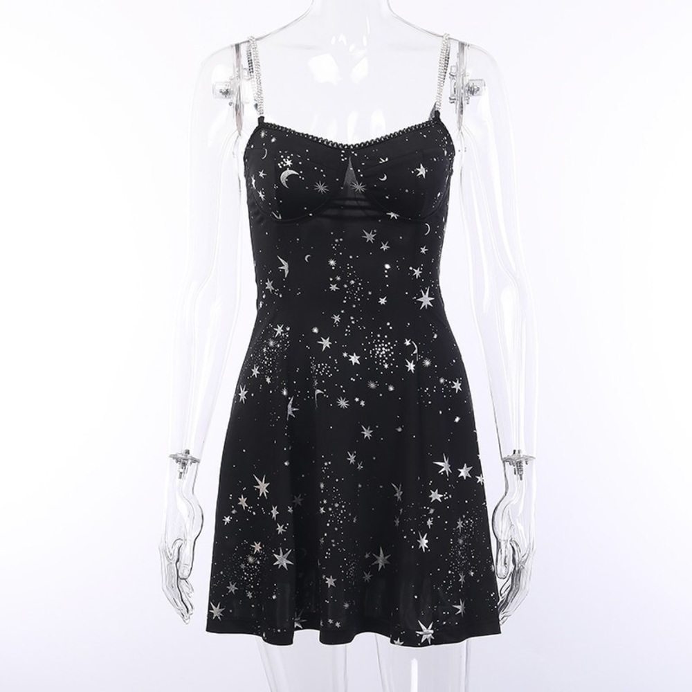 Galaxy Stars Mini Dress - Picture 3 of 8